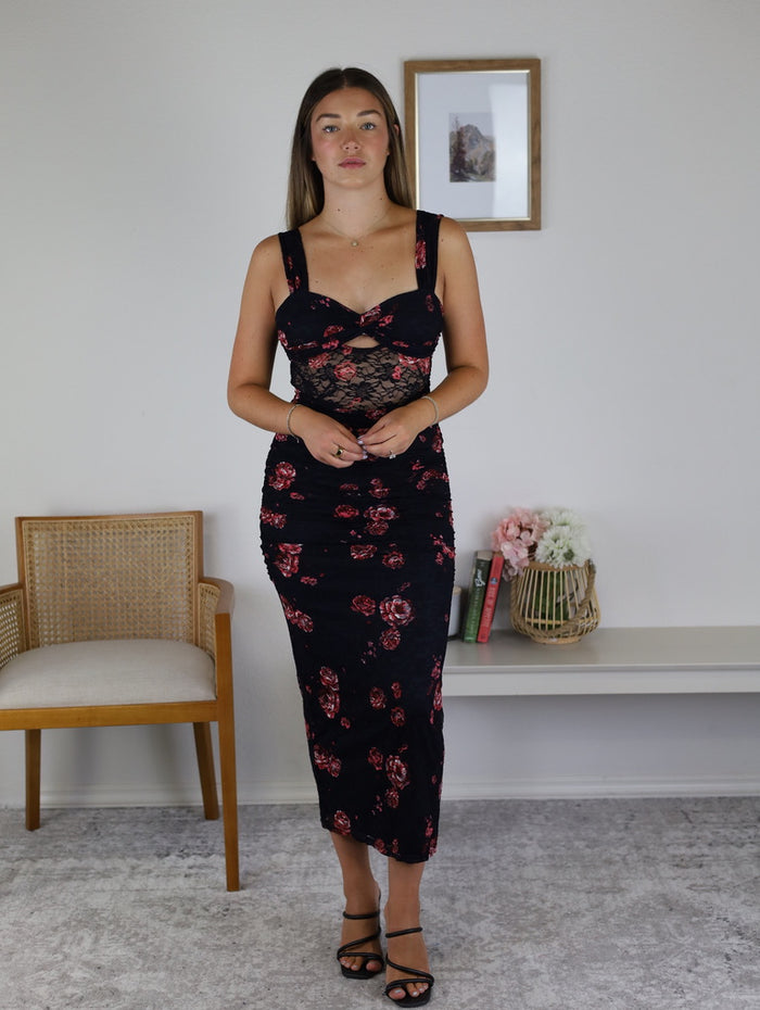 Midnight Calling Midi Dress