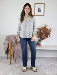 Aris Button Down Top