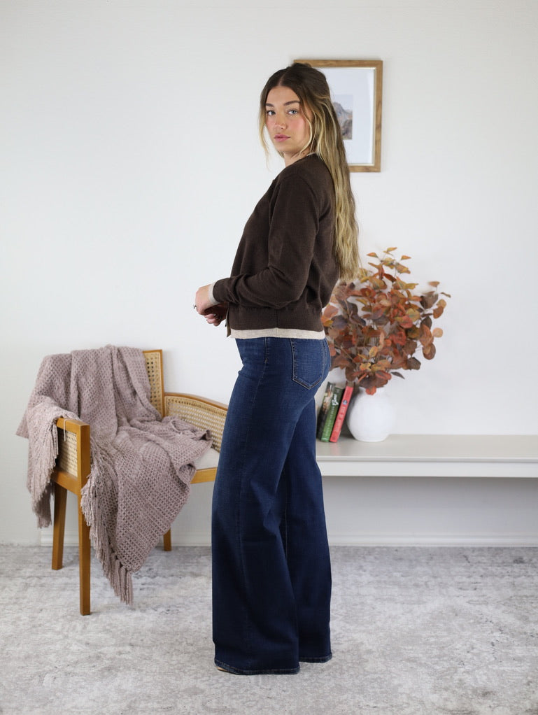 Billie Two Tone Cardigan