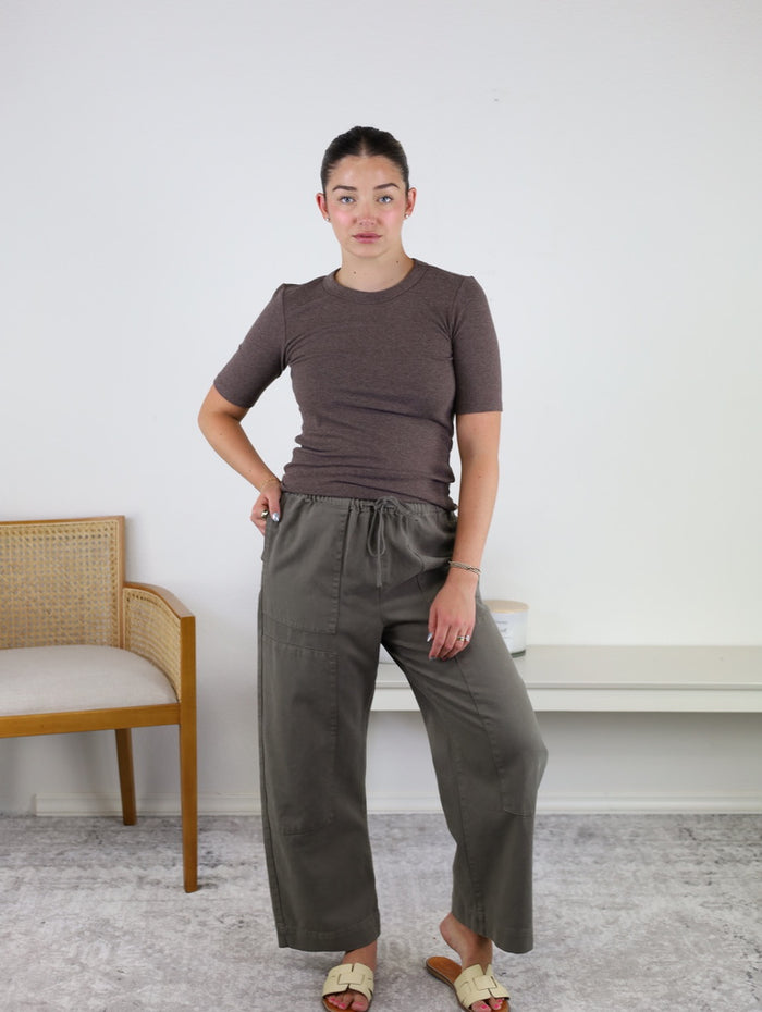 Kit Twill Carpenter Pant - Pebble