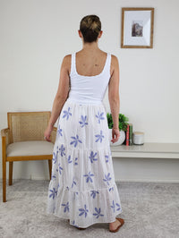Naomi Tiered Skirt with Side Slit