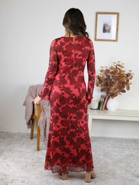 Holland Floral Bell Sleeve Maxi Dress