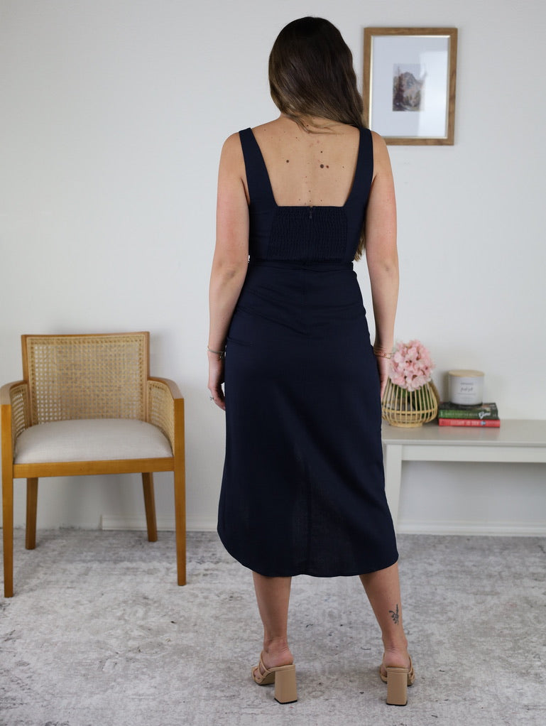 Ibiza Tulip Wrap Midi Dress