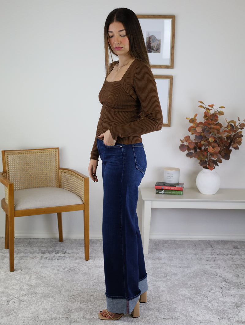 Come Close Square Neck Sweater