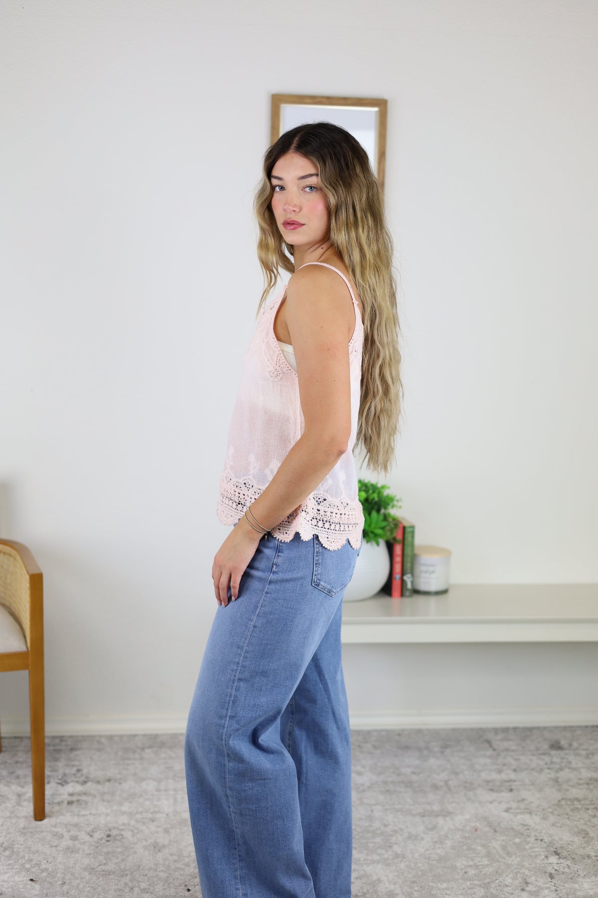 Luci Lace Trim Camisole