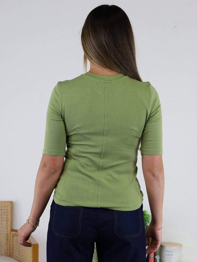 Crew Short Sleeve Top - Matcha