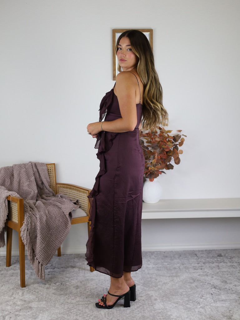 Quin  Ruffle Midi Dress