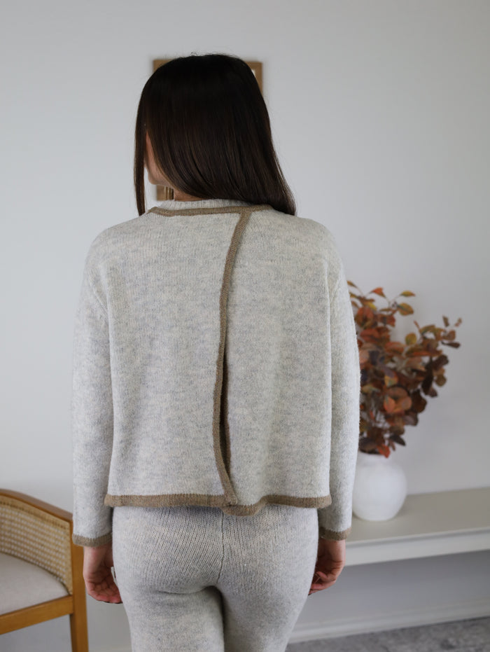 Addie Split Back Sweater Top