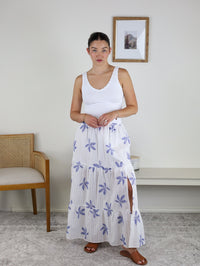 Naomi Tiered Skirt with Side Slit