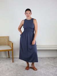 Tanya Smocked Waist Midi Dress