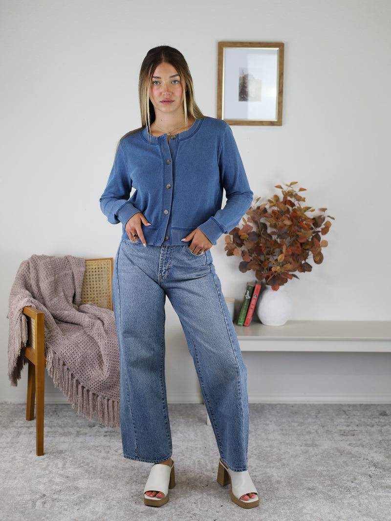 Z Supply - Daily Knit Denim Cardigan