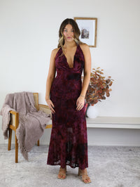 Take Me Away Halter Maxi Dress