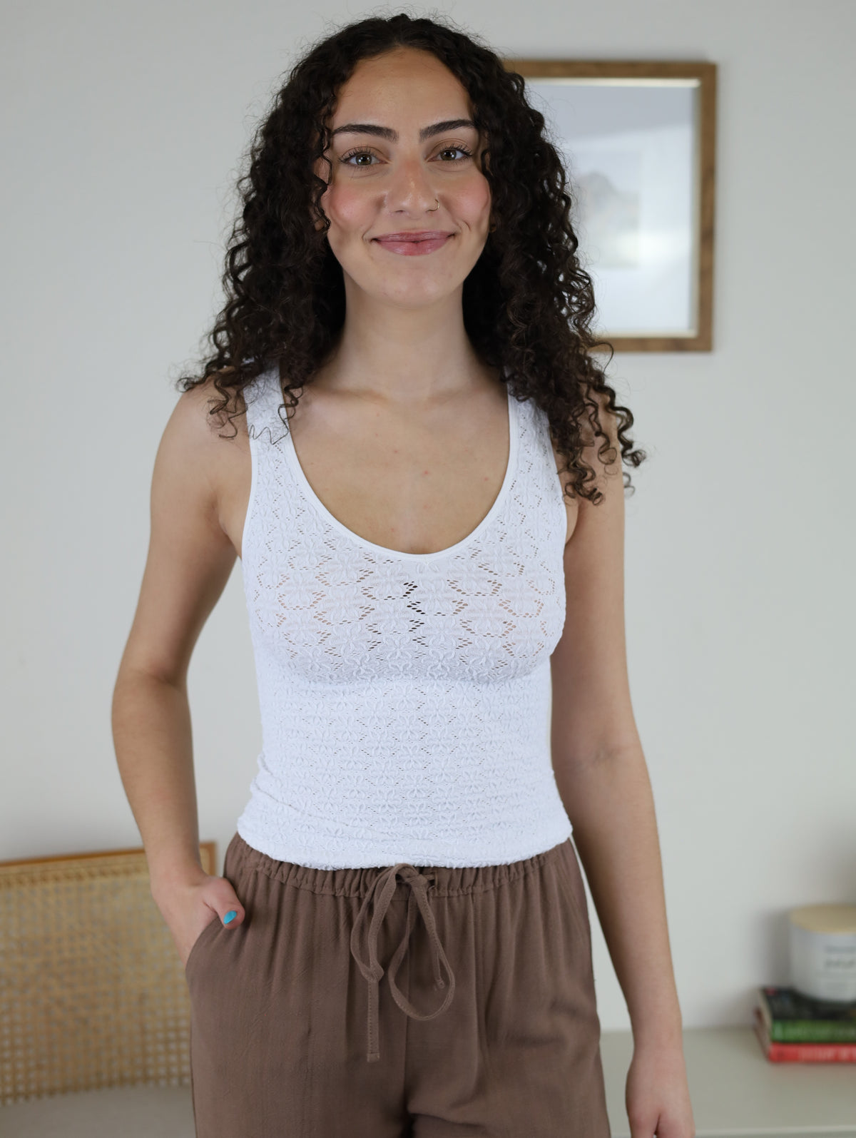Reversable Floral Tank
