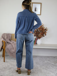 Z Supply - All Day Cropped Knit Denim Jacket