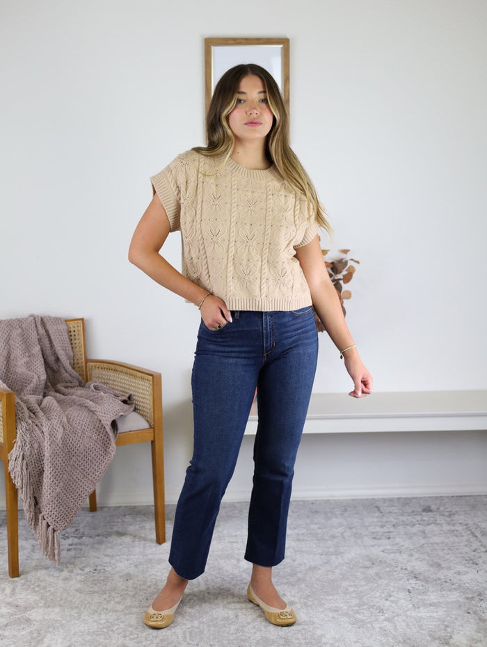 Reggie Short Sleeve Sweater - Final Sale