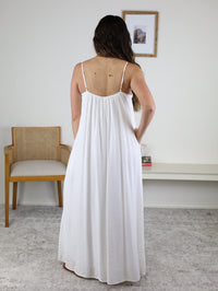 Pencie Pleated Maxi Dress