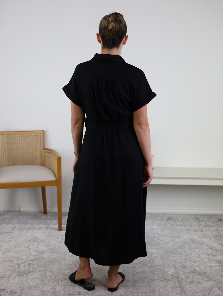 Heaven Sent Wicker Buckle Maxi Dress