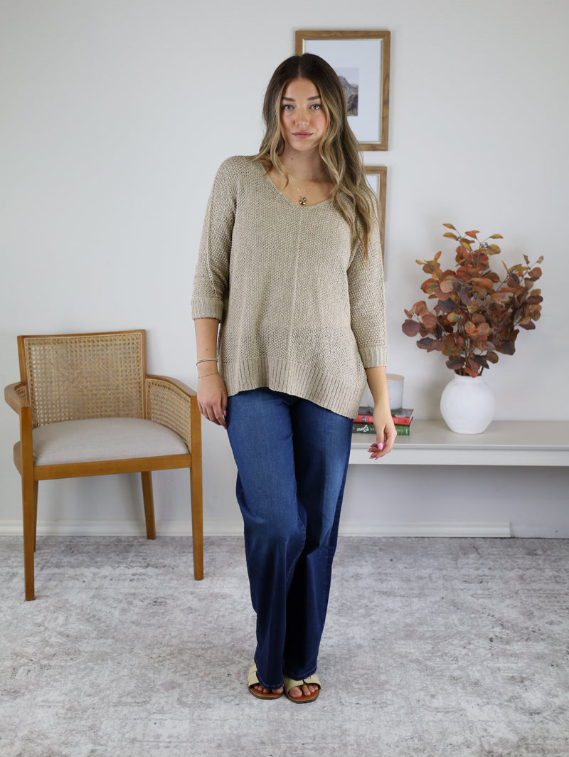 Stella Raw Seam Sweater