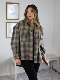 Oscar Mixed Plaid Shacket