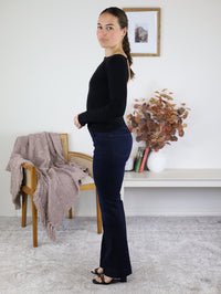 Clara Knit L/S Scoop Back Top - Final Sale