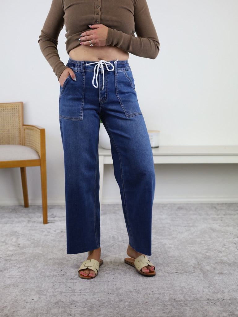 Brady High Rise Wide Leg Denim