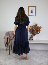 Midnight Garden Midi Dress
