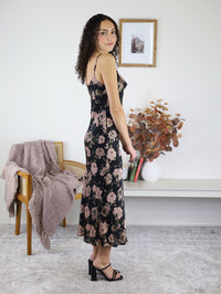 Midnight Calling Floral Midi Dress