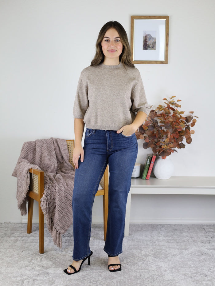 Heidi Short Sleeve Sweater - Final Sale