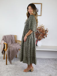 Allyn Ditsy Floral Midi Dress