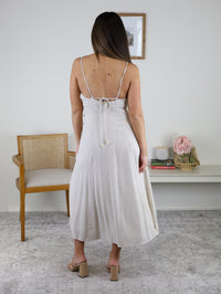Robyn Striped Linen Midi Dress