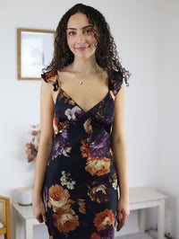 Nightfall Floral Midi Dress