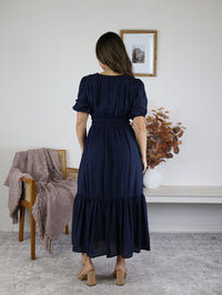 Midnight Garden Midi Dress