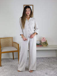 Alfie Striped Button Up
