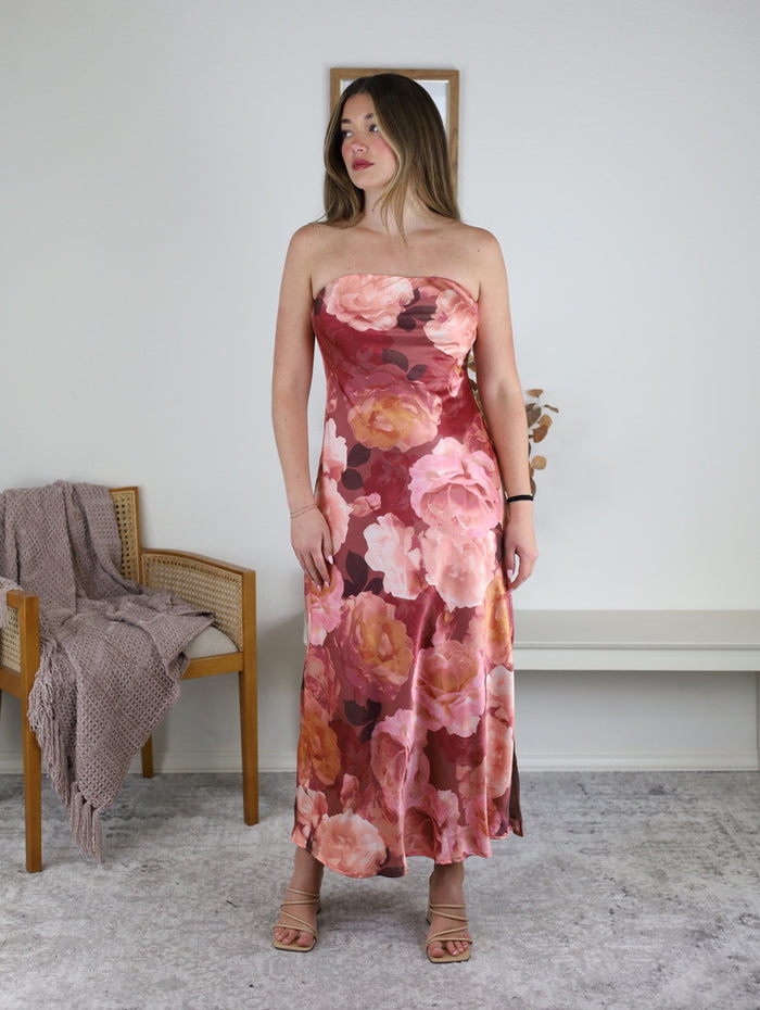 Rowan Strapless Midi Dress