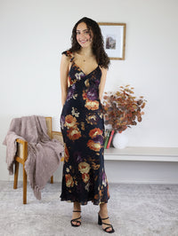 Nightfall Floral Midi Dress