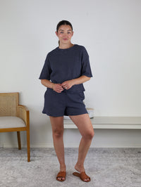 Urban Striped Two-Piece Lounge Set