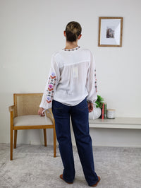 Rita Vintage Embroidered Blouse
