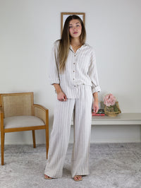 Alfie Striped Button Up