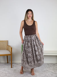 Charlie Printed Midi Skirt