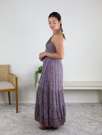 Aaliyah Printed Halter Maxi Dress