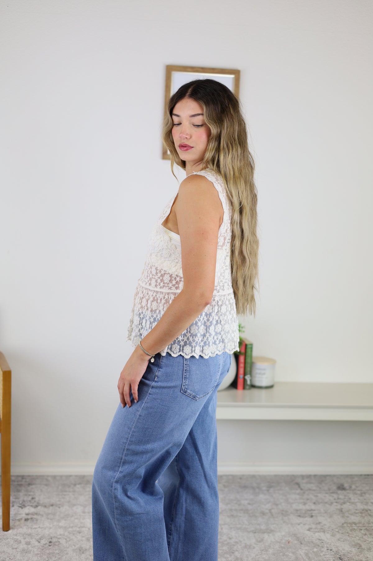 Brennan Embroidered Lace Top