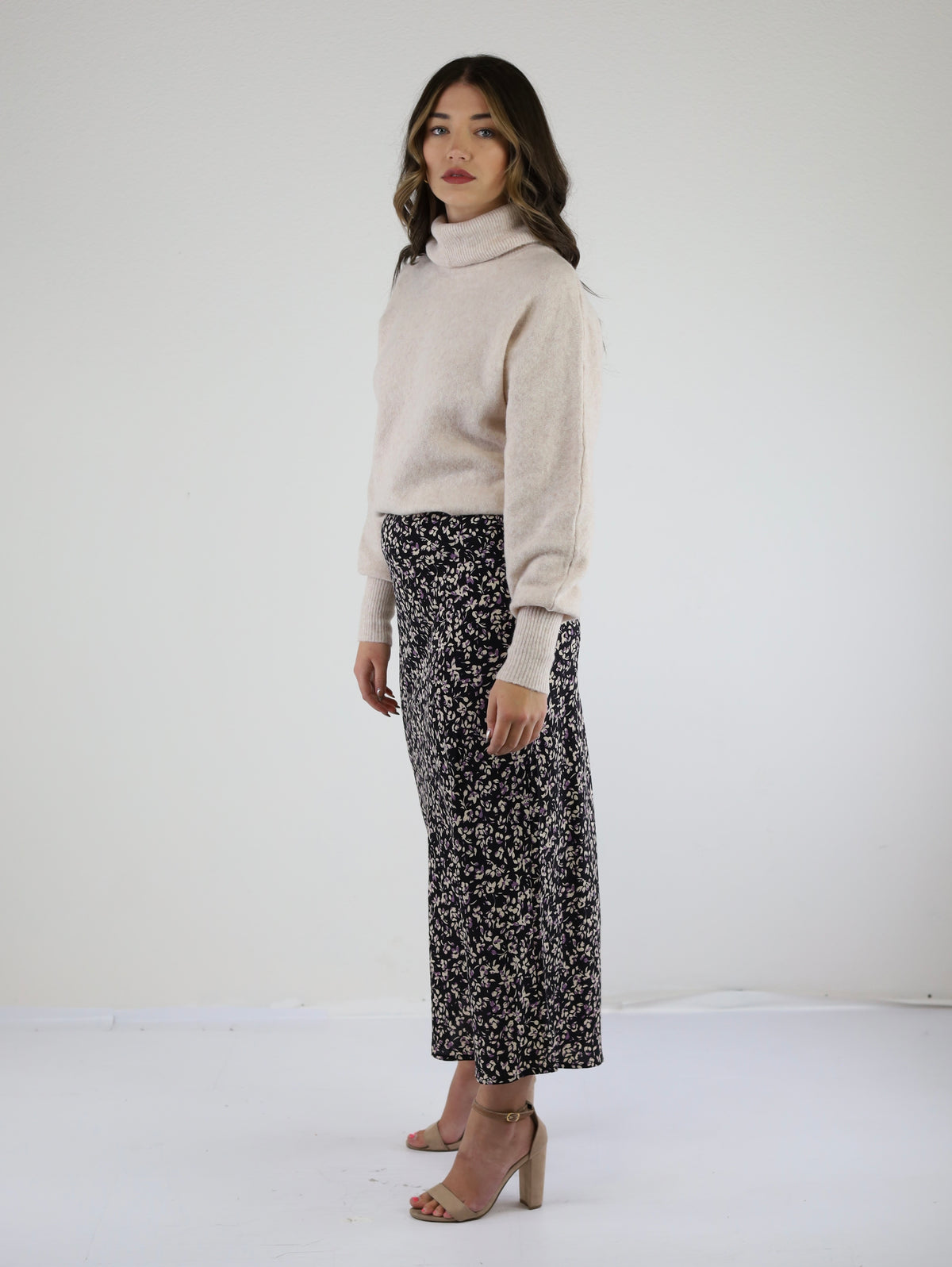 The Fibi Midi Floral Skirt