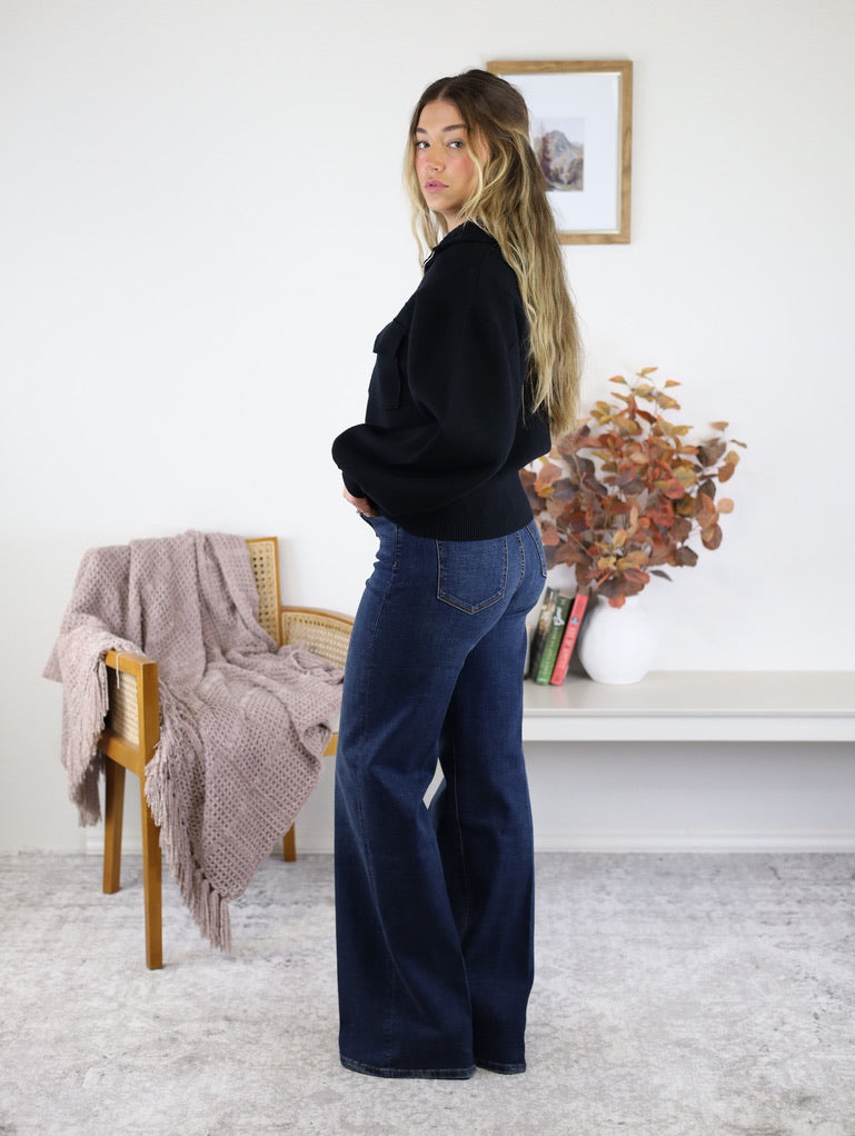 Ensley Sweater Bomber Jacket