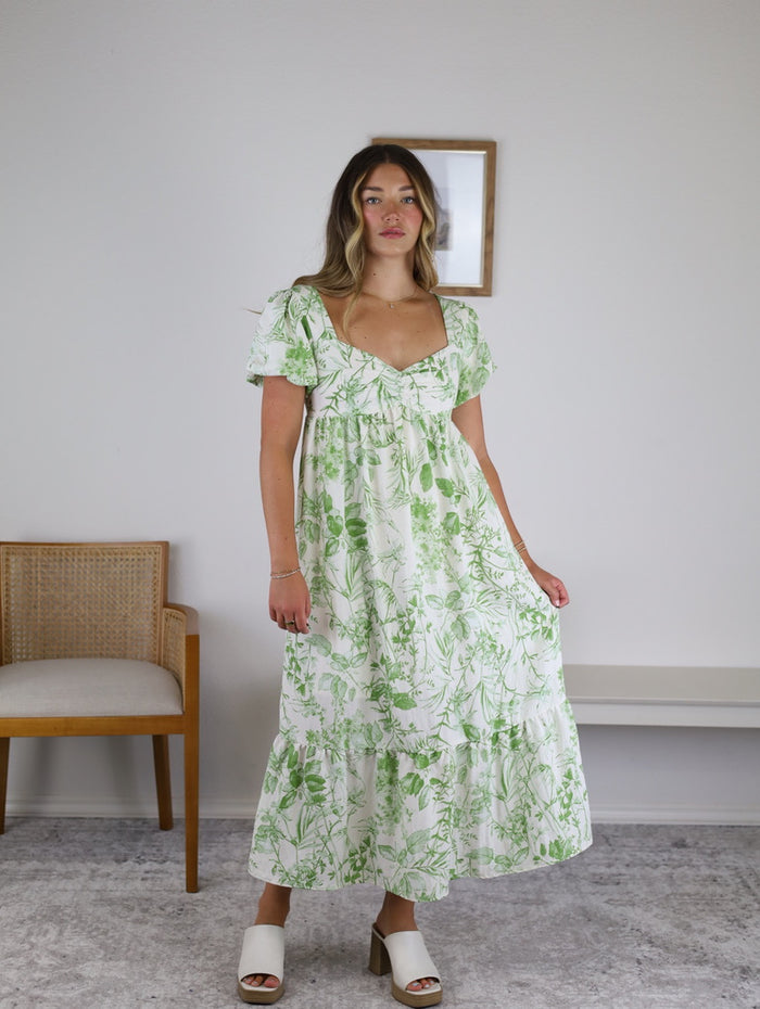 Samantha Floral print Midi Dress - Final Sale