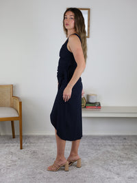 Ibiza Tulip Wrap Midi Dress