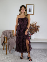Quin  Ruffle Midi Dress