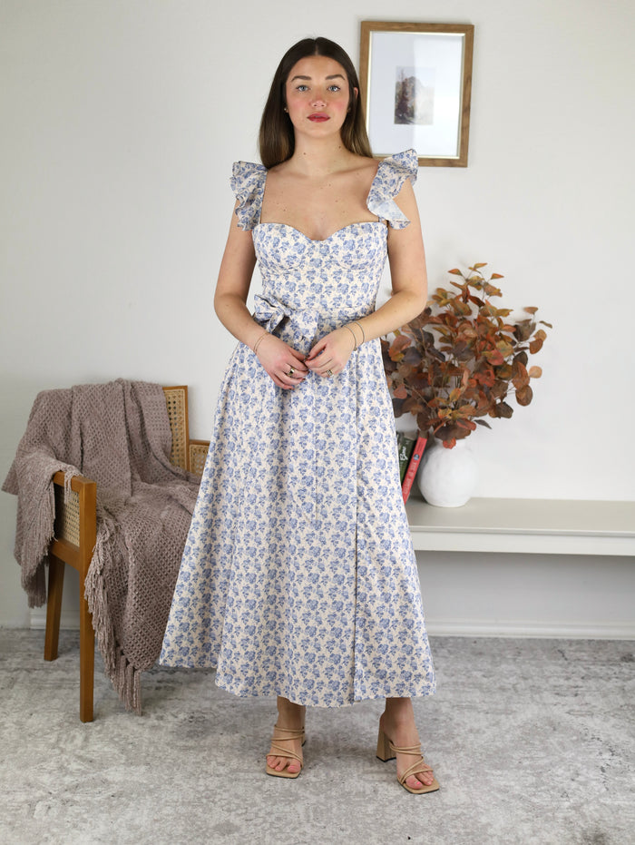 Parisian Bloom Midi Dress