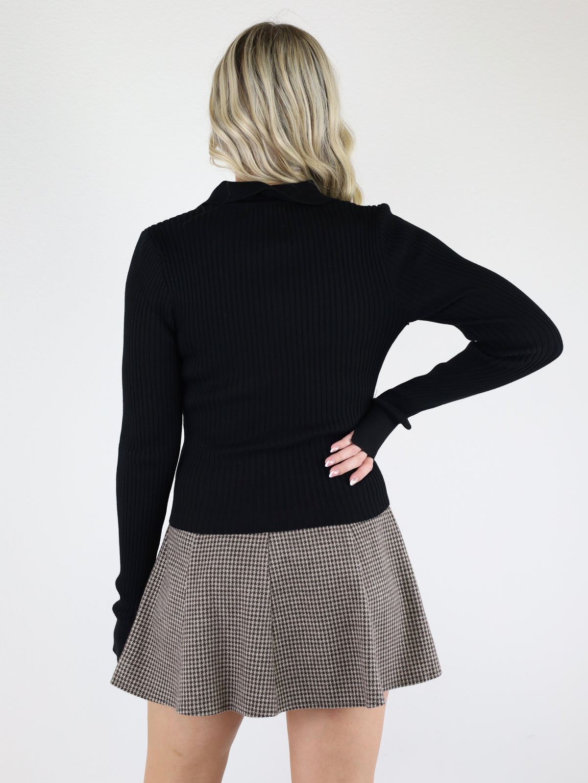 Letta Sweater Cardigan-Black