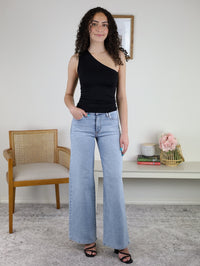 One Shoulder Top - Black
