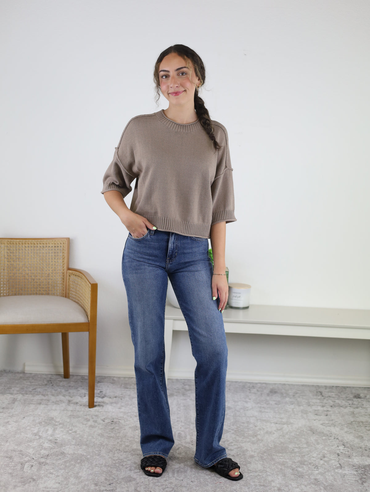 West Raw Edge Sweater